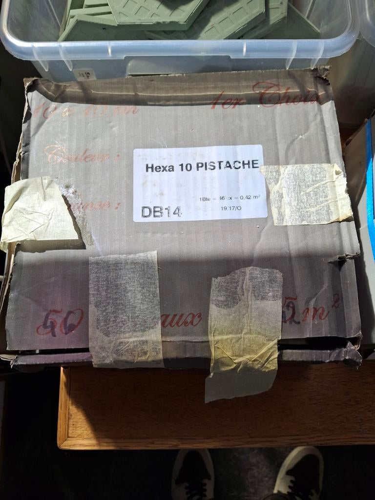 Winckelmans Hexa 10 Pistache tegels, Ophalen, Nieuw, Minder dan 20 cm, Minder dan 20 cm