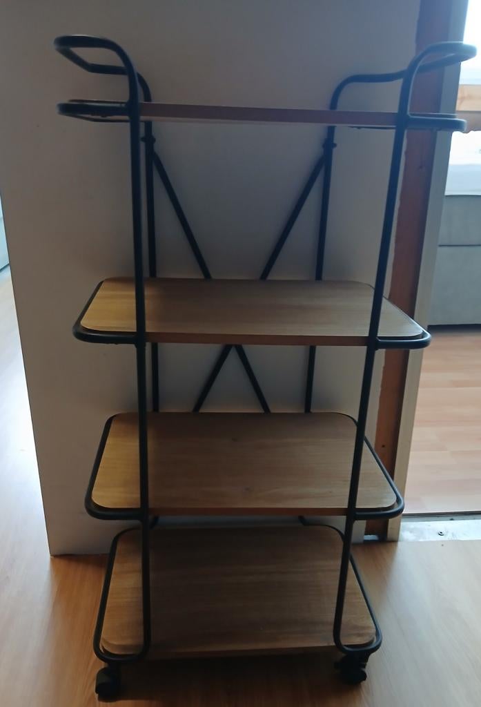 Handige bakkerskar / serveerwagen met 3 planken, Ophalen, Gebruikt