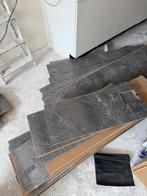 Laminaat met marmerlook - Grijs/Zwart, Gebruikt, Ophalen of Verzenden, Minder dan 10 m², Grijs