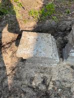 4 stoeptegels gratis ophalen, Tuin en Terras, Tegels en Klinkers, Ophalen, Gebruikt, Beton, Terrastegels