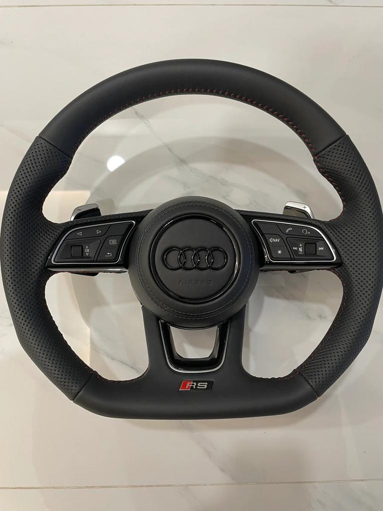 Audi S-Line / RS / Afgevlakt Stuur - Custom stuurwielen AUDI, Auto-onderdelen, Interieur en Bekleding, Ophalen of Verzenden, Nieuw