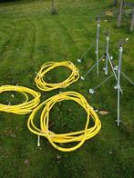 Tuin sproeiers met 5o meter 3/4 duims verstelbare statieven, Tuin en Terras, Tuinsproeiers, Ophalen, Zo goed als nieuw