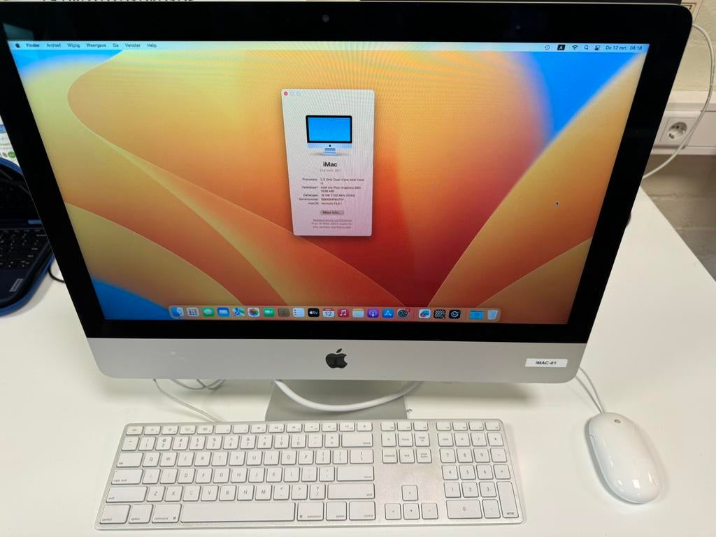 Imac 21, Computers en Software, Apple Desktops, 2 tot 3 Ghz, SSD, IMac, Ophalen of Verzenden