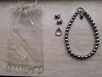 Ti Sento Ketting, oorbellen en ring, 925 ziver., Gebruikt, Met strass, Ophalen of Verzenden, Zilver