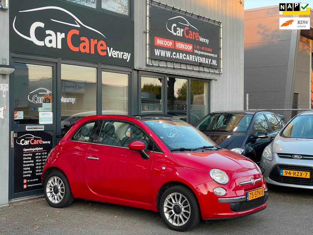 Fiat 500 C 0.9 TwinAir Lounge|APK11-2026|CABRIO|AIRCO|NAP, Auto's, Fiat, Euro 5, 86 pk, Gebruikt, Multifunctioneel stuurwiel