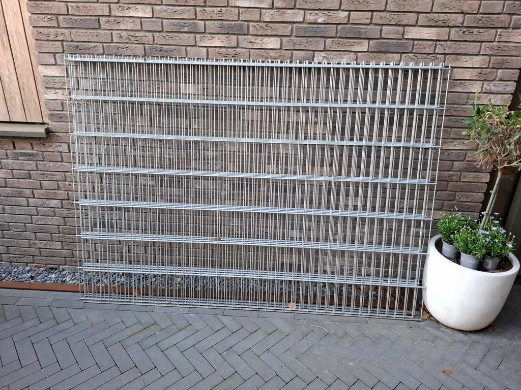 4 st dubbelstaaf hekken, Tuin en Terras, Ophalen, IJzer