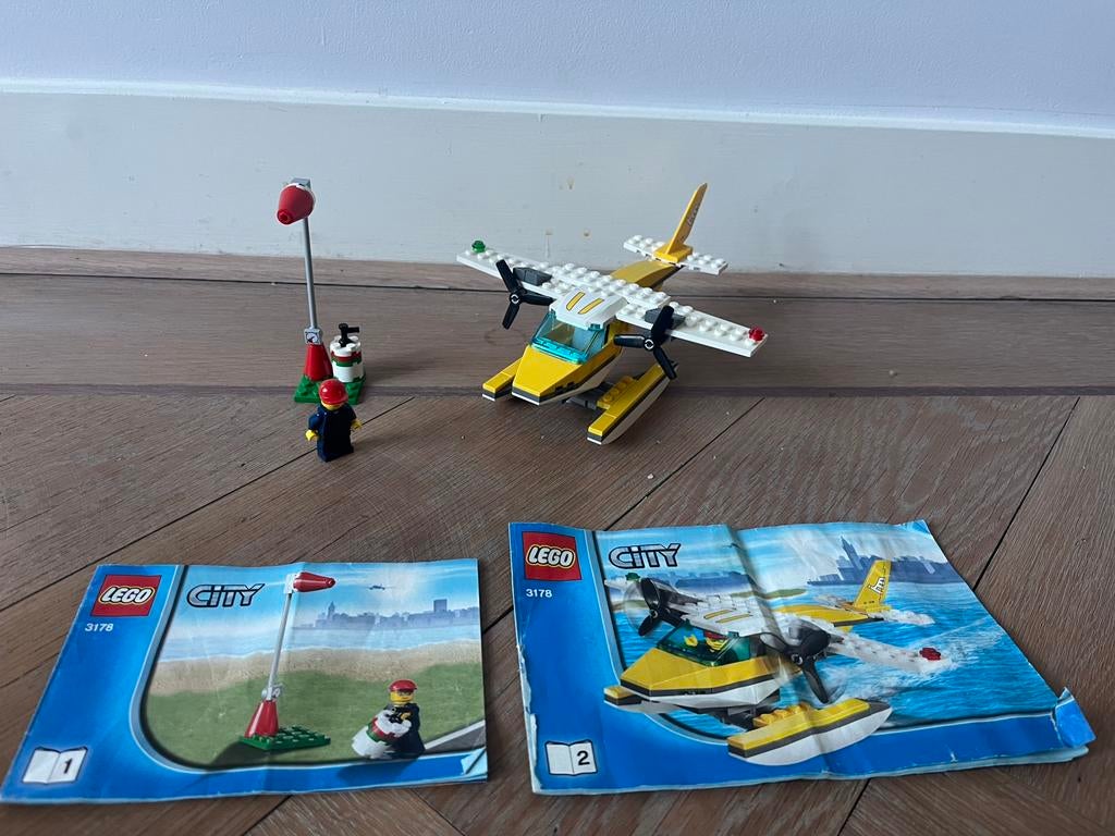 Lego City watervliegtuig 3178 - helemaal compleet, Kinderen en Baby's, Speelgoed | Duplo en Lego, Ophalen of Verzenden, Zo goed als nieuw