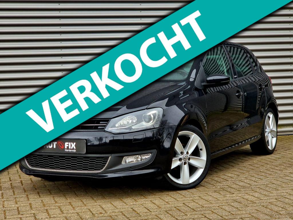Volkswagen Polo 1.2 TSI Highline Style LED / Stoelverw / Cru, Auto's, Voorwielaandrijving, Gebruikt, Zwart, Alcantara
