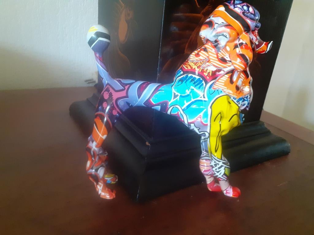 Graffiti Koningspoedel beeld, Ophalen of Verzenden, Zo goed als nieuw