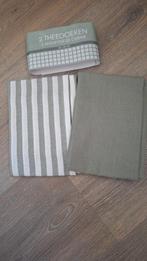 Theedoeken nieuw, Ophalen of Verzenden, Nieuw, Groen, Theedoek of Handdoek