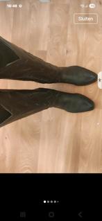 Sandra laarzen zwart leer maat 35 ,  -36 past ook makkelijk., Zwart, Ophalen of Verzenden, Gedragen, Hoge laarzen
