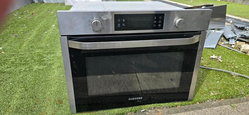 INBOUW Combi oven/magnetron, Gebruikt, 60 cm of meer, Oven met grill, Inbouw