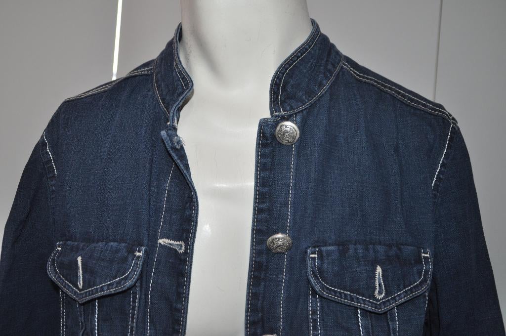 Tuw10 Spijkerjasje Leon maat 42, Kleding | Dames, Grote Maten, Blauw, Leon, Ophalen of Verzenden, Zo goed als nieuw