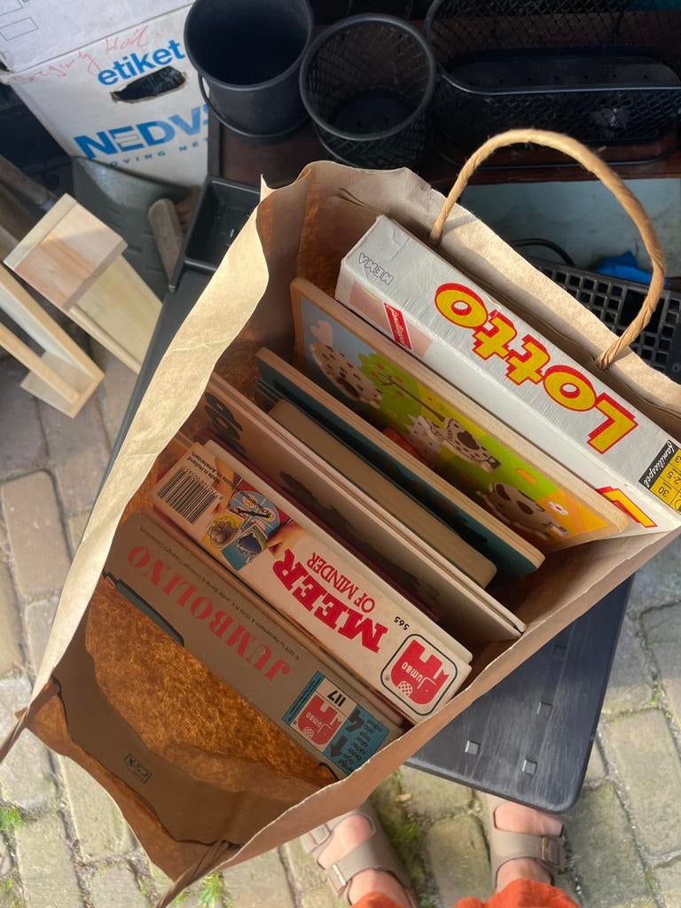 Tas vol speelgoed en boekjes, Ophalen, Gebruikt, Jongen of Meisje