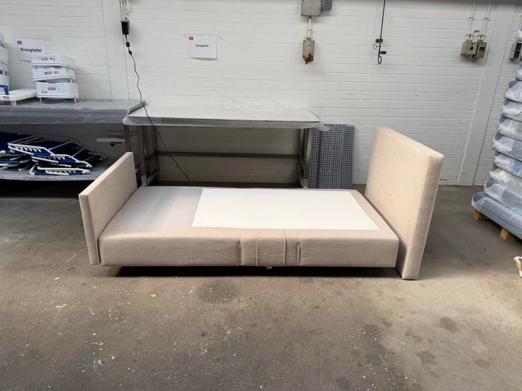 Hoog/Laag bed model Boxspring, Ophalen, 100 cm, Zo goed als nieuw, 200 cm