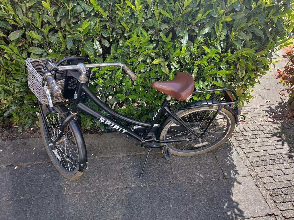 Spirit meisjes fiets 24 inch met mandje, Ophalen, Terugtraprem, Spirit Cargo, Gebruikt