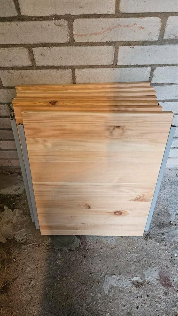7x ikea ivar plank 42 x 50 2  staanders ,geen pinnetjes, Huis en Inrichting, Kasten | Stellingkasten, Zo goed als nieuw, Ophalen