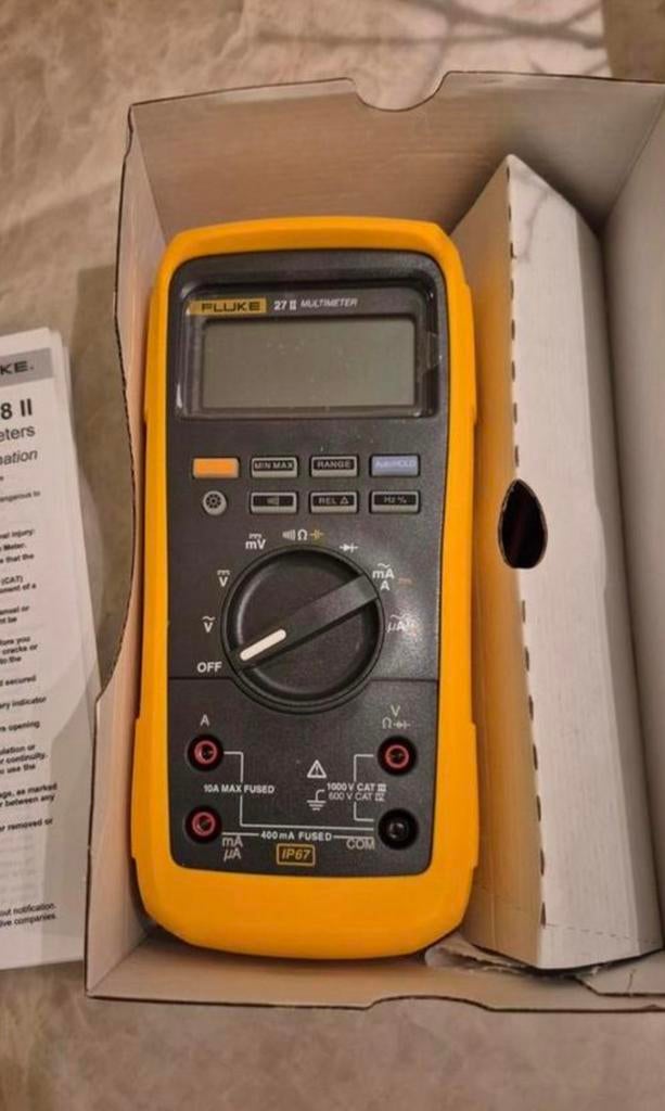 Fluke 27II IP67 multimeter *NIEUW*, Doe-het-zelf en Verbouw, Meetapparatuur, Ophalen of Verzenden, Nieuw, Multimeter