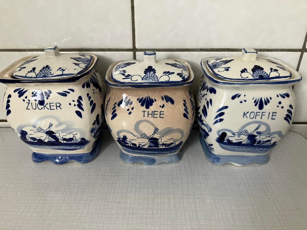 Koffie thee en suikerpotjes, Ophalen of Verzenden