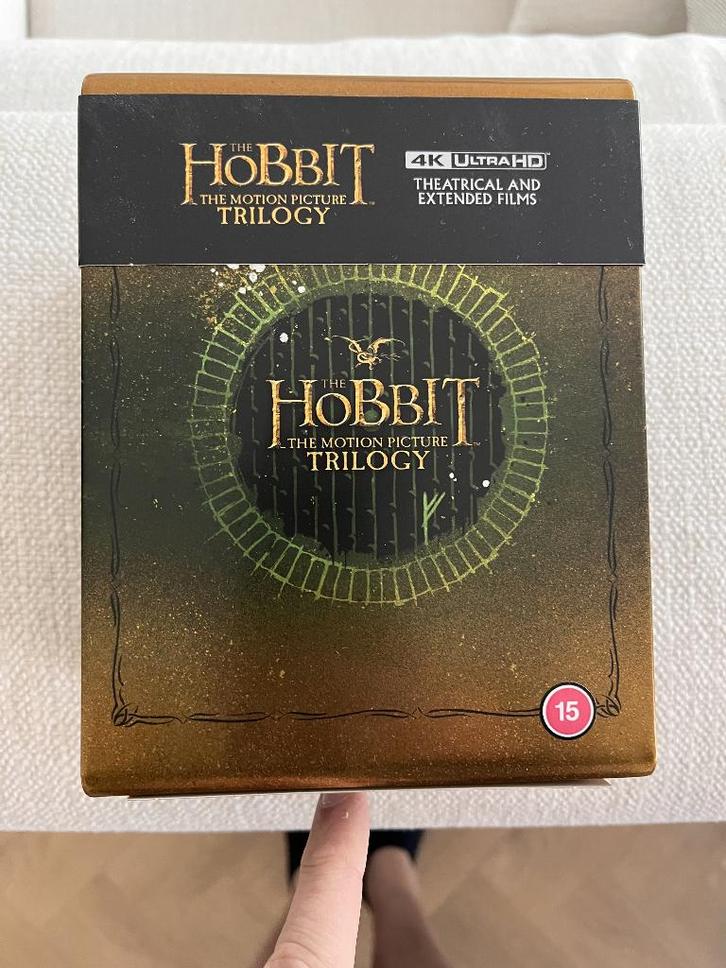 The Hobbit Trilogy (Extended Edition) (4K UHD) (Steelbook), Cd's en Dvd's, Blu-ray, Zo goed als nieuw, Actie, Boxset, Ophalen of Verzenden