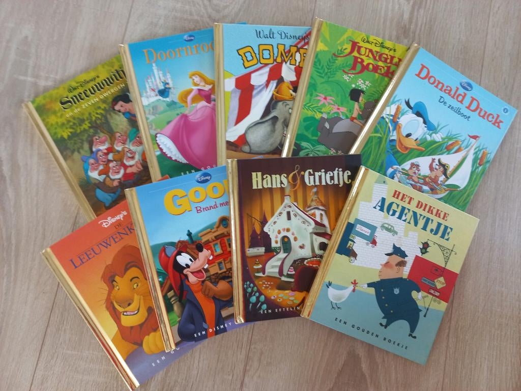 Set van 9 Gouden Boekjes (Disney/Efteling) - Nieuwstaat, Ophalen of Verzenden, Sprookjes