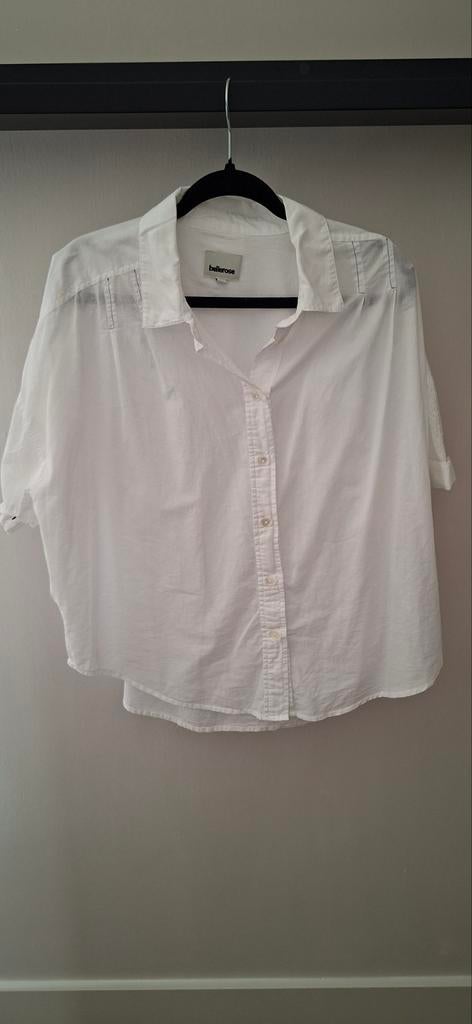 Bellerose maat M blouse wit korte mouw, Kleding | Dames, Maat 38/40 (M), Bellerose, Wit, Ophalen of Verzenden