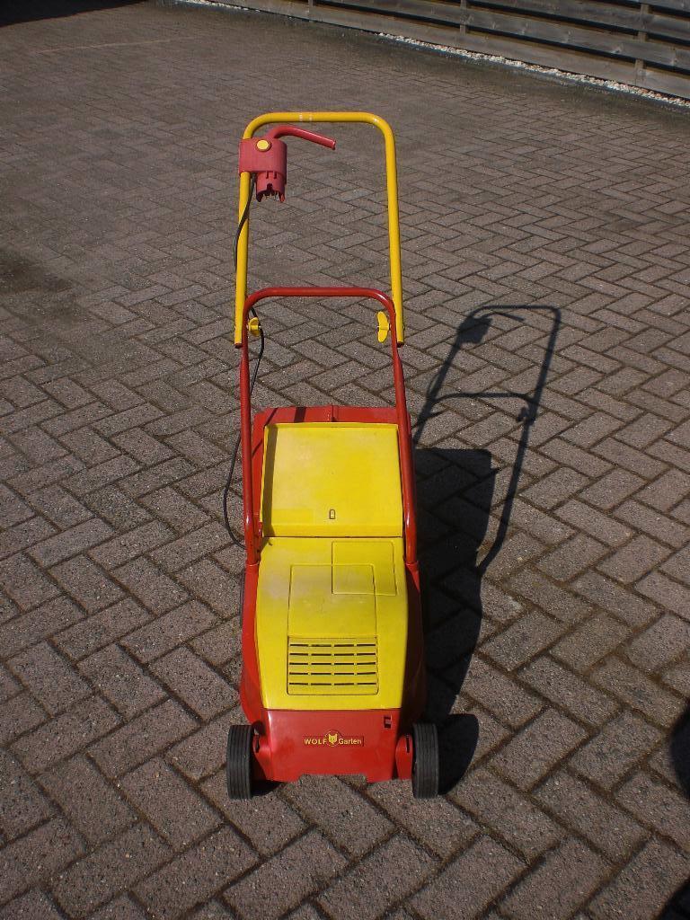 Wolf electr. grasmachine met opvangbak, Tuin en Terras, Grasmaaiers, Ophalen, Gebruikt, Elektrische grasmaaier, Opvangbak