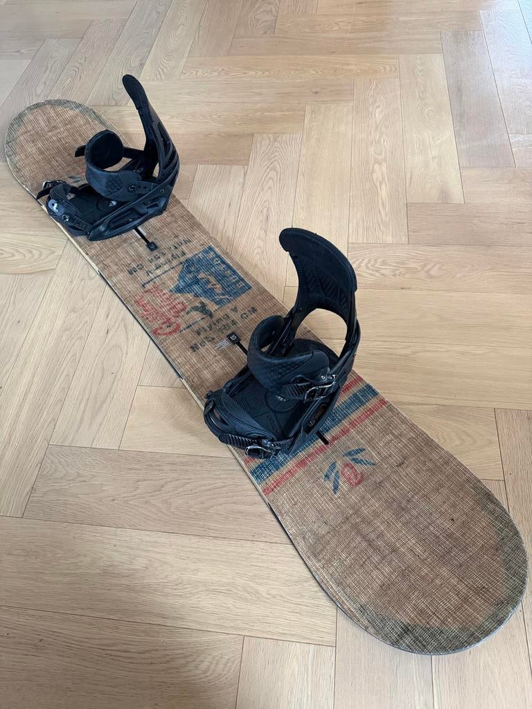 Burton Custom Blend 154 + Malavita Bindingen, Sport en Fitness, Snowboarden, Ophalen, Gebruikt, Board