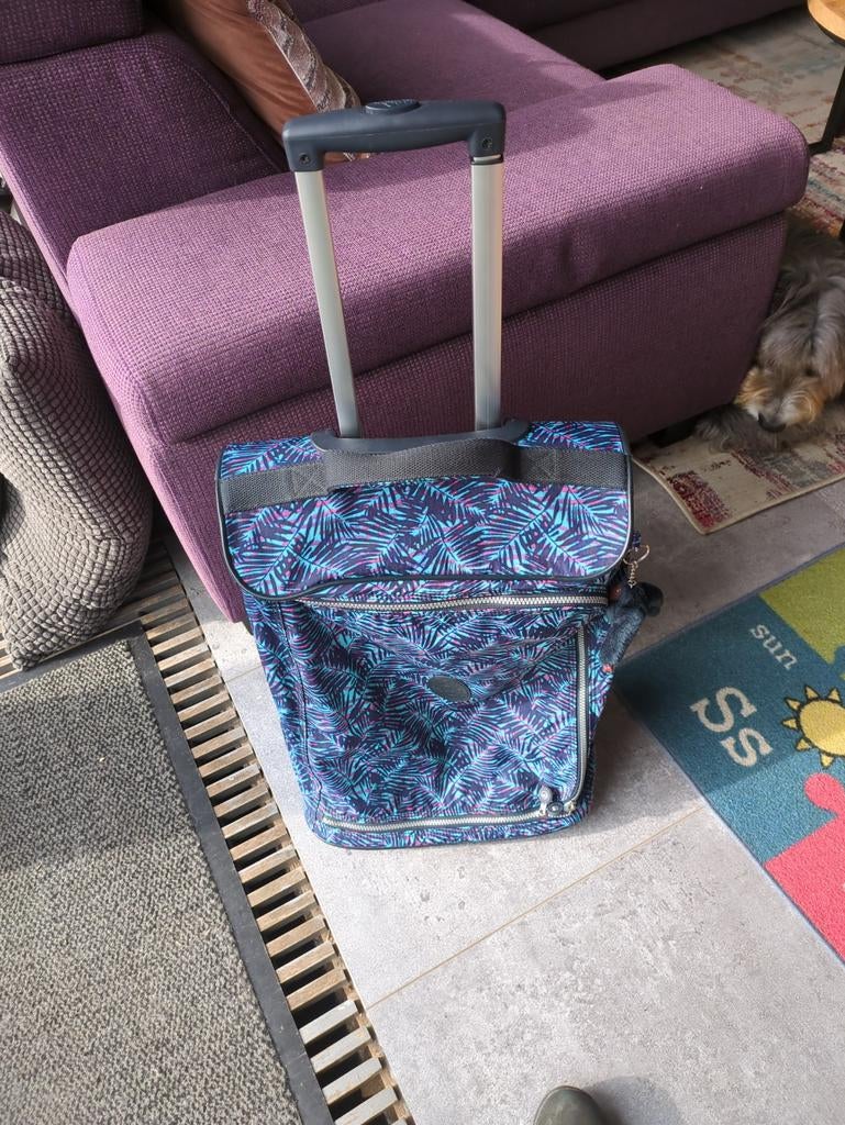 Kipling trolley handbagage, Ophalen of Verzenden, Gebruikt, Blauw, 30 cm of meer