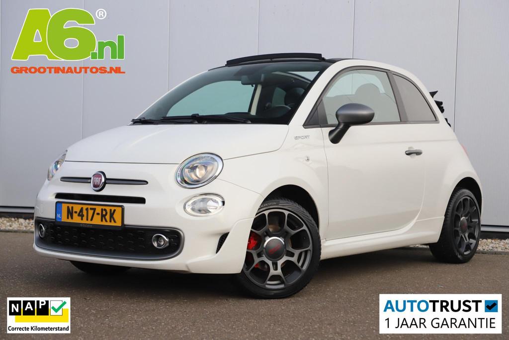 Fiat 500 C 1.0 Hybrid Sport Cabrio 16 inch LMV Half Leder Na, Voorwielaandrijving, Stof, Euro 6, 4 stoelen