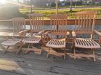 4 Grosfillex tuinstoelen VANDAAG HALEN VOOR €45, Ophalen of Verzenden, Gebruikt, Kunststof, Verstelbaar