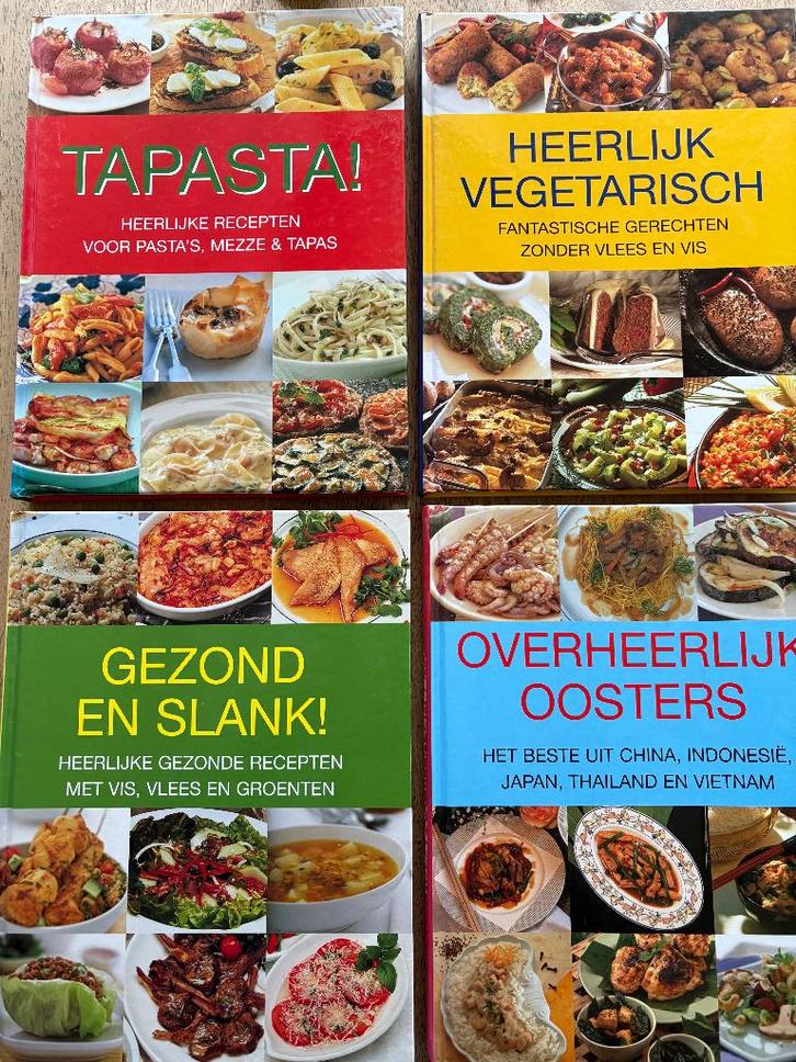 Kookboeken voor een klein prijsje!, Boeken, Kookboeken, Zo goed als nieuw, Voorgerechten en Soepen, Hoofdgerechten, Tapas, Hapjes en Dim Sum