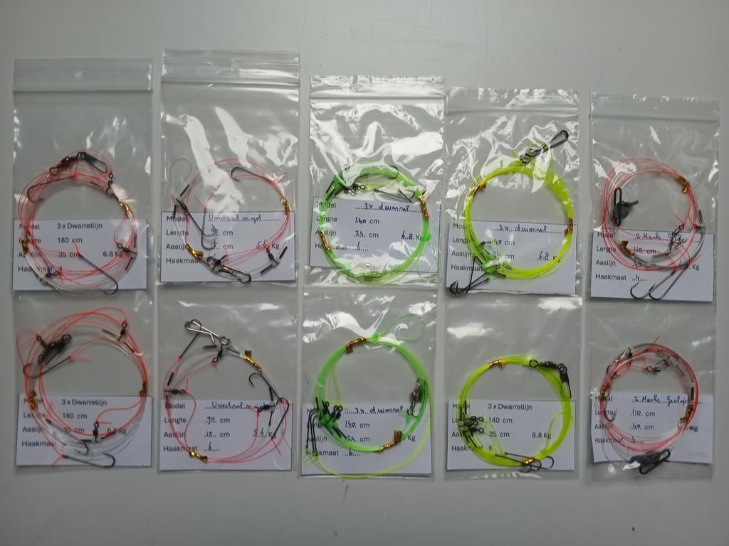 Pakketje Schar Onderlijnen, Watersport en Boten, Hengelsport | Zeevissen, Ophalen of Verzenden, Nieuw, Vislijn