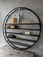 Prachtig rond wijnrek/drankenrek, 5 tot 15 flessen, Ottos-lasschuur, Nieuw, Ophalen of Verzenden