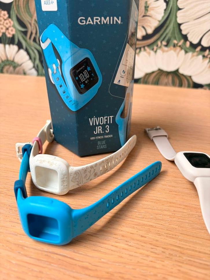 Garmin vivofit junior 3, Sieraden, Tassen en Uiterlijk, Horloges | Kinderen, Gebruikt, Jongen of Meisje, Wit, Ophalen of Verzenden