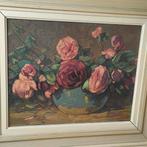 Leendert van der Vlist stilleven rozen in Gemberpot, Ophalen of Verzenden