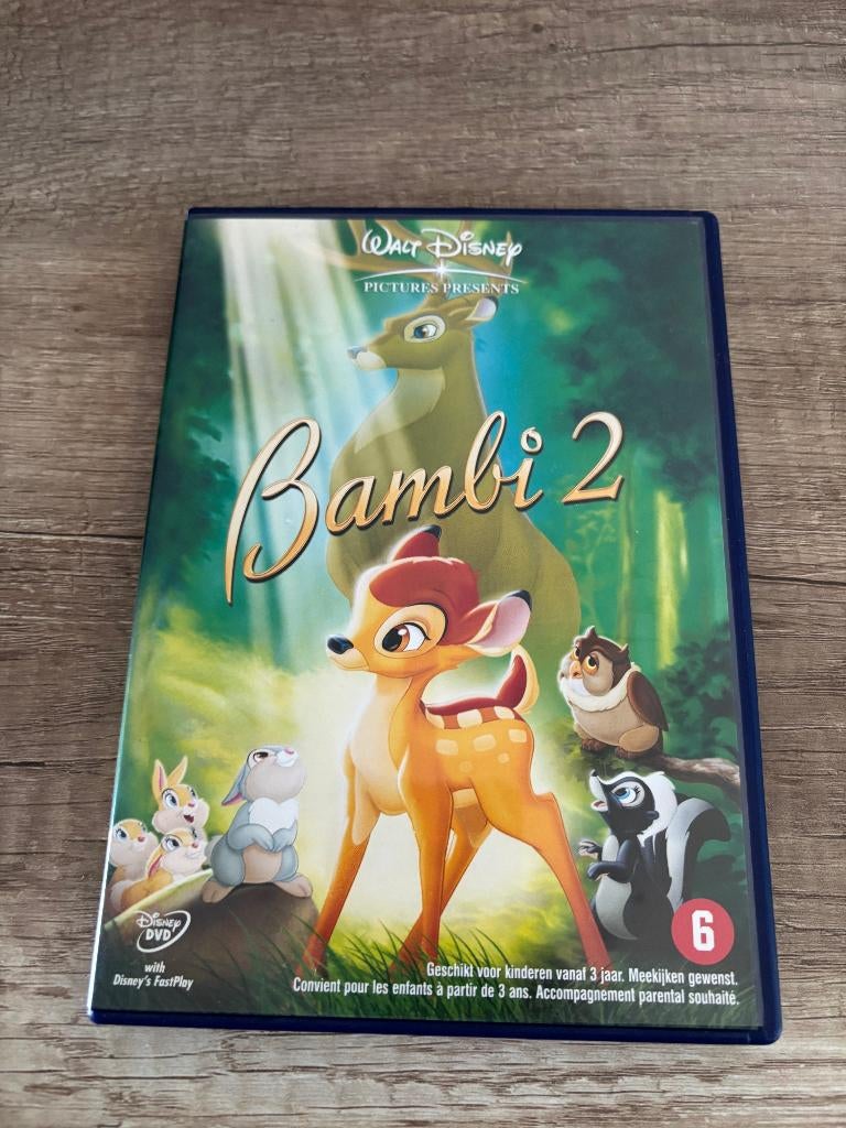 disney dvd bambi deel 2, Tekenfilm, Amerikaans, Ophalen of Verzenden, Zo goed als nieuw
