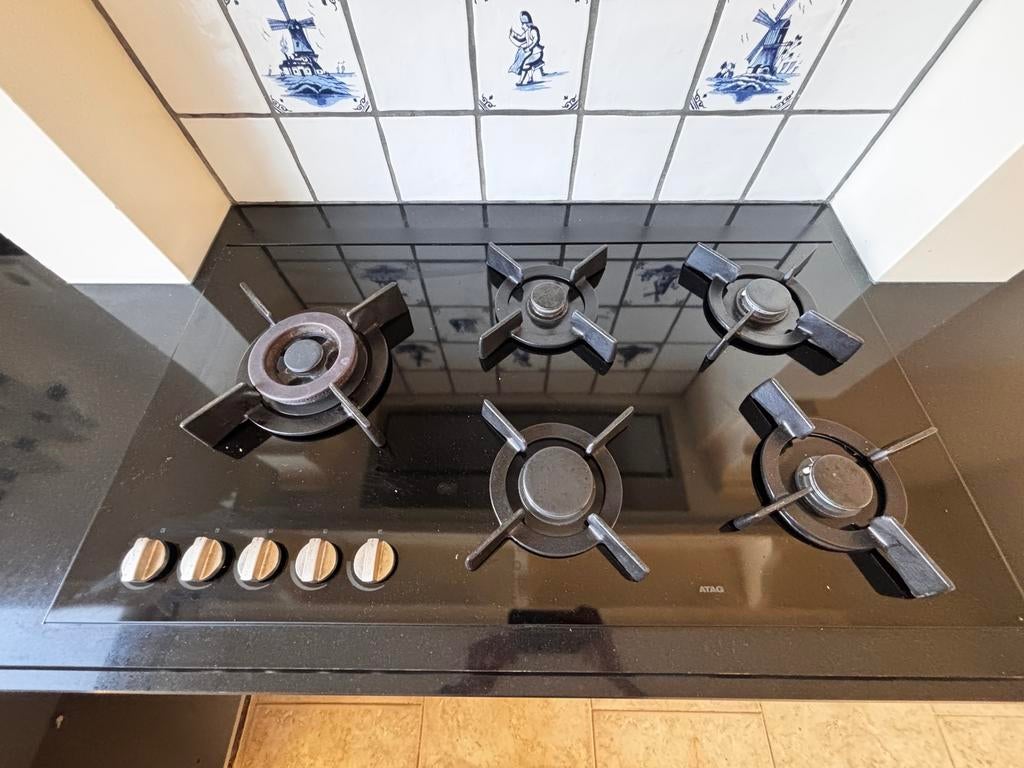 Gaskookplaat ATAG, Witgoed en Apparatuur, Kookplaten, Ophalen, Zo goed als nieuw, Inbouw, Gas