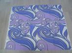 Lap stof: Wit, lila, paars, zwart. Br. 119 x L. 100/102 cm, Paars, Nieuw, Ophalen of Verzenden, 30 tot 120 cm