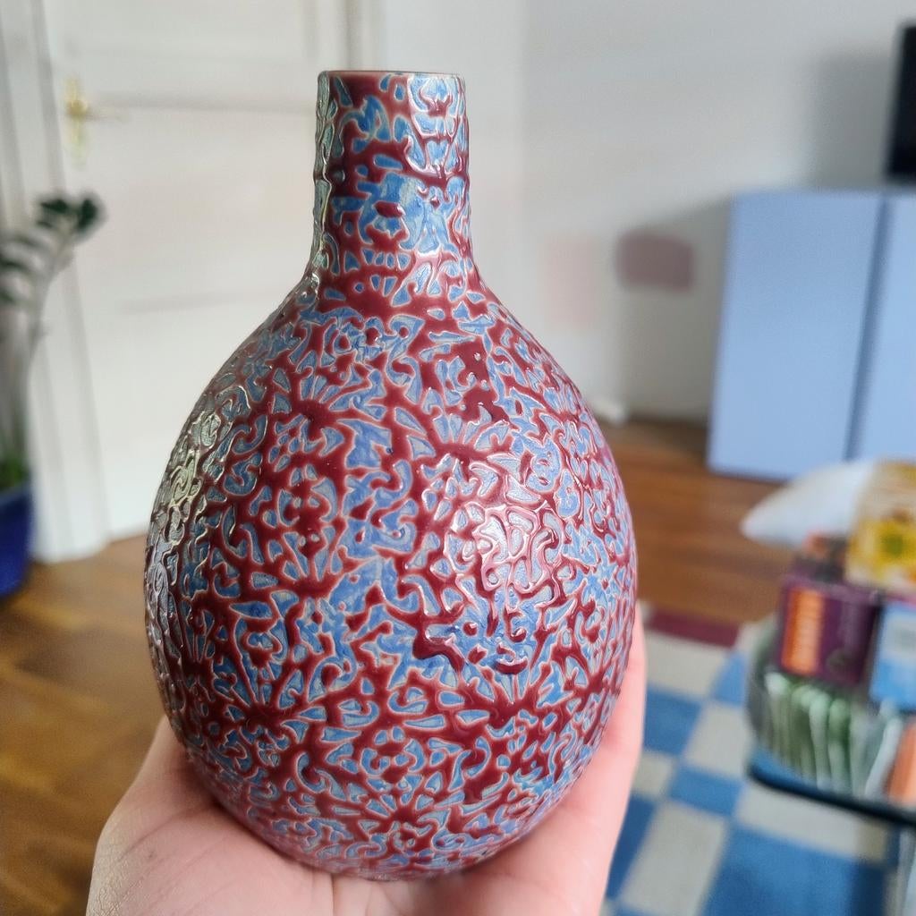 Prachtig Des Pots vaasje, Ophalen, Overige kleuren, Aardewerk of Porselein, Zo goed als nieuw