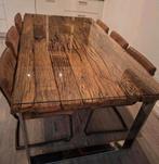 Rofra Home eettafel, salontafel en 6 eetkamerstoelen, Huis en Inrichting, 100 tot 150 cm, Glas, 200 cm of meer, Ophalen of Verzenden