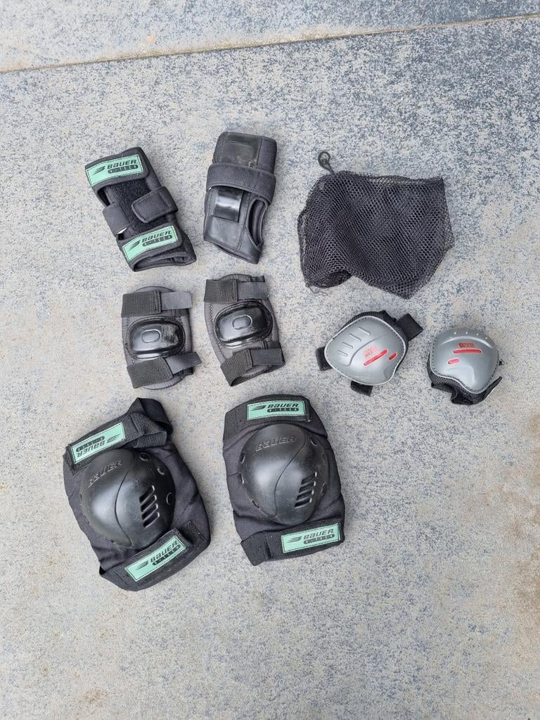 Skate skeeler bescherming beschermset Bauer maat S, Ophalen of Verzenden, Gebruikt, Bescherming