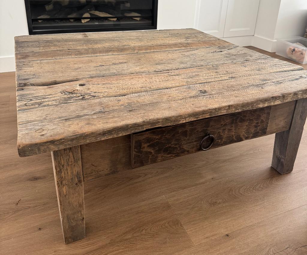 Salontafel 110x110cm Hoffz, Ophalen, Vierkant, Zo goed als nieuw, Hoffz