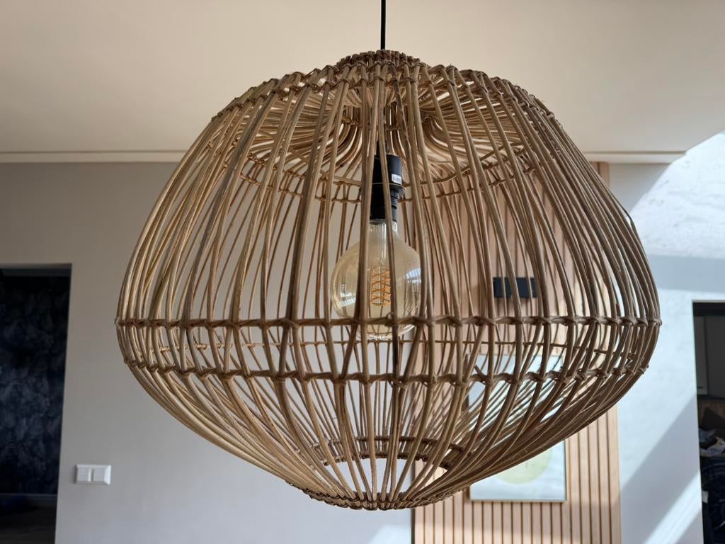 GOOD & MOJO Madagascar hanglamp, natuur, 60 cm, Ophalen, Gebruikt, Hout, 50 tot 75 cm