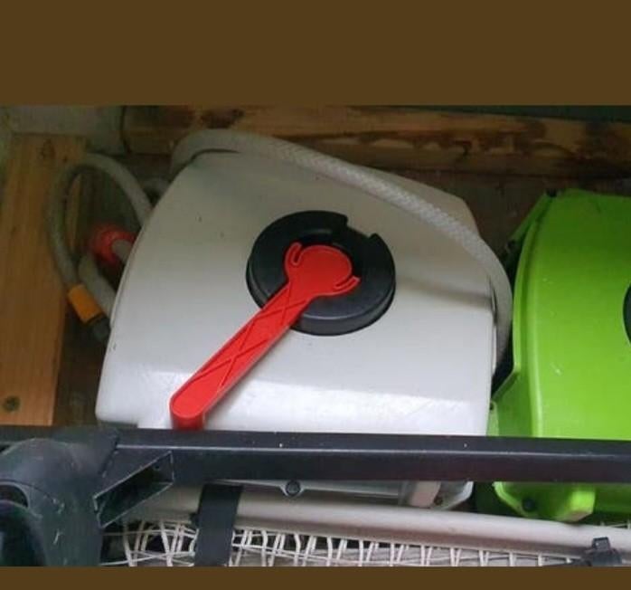 Vintage RETRO haspel vintage tuinslang ... zie info, Ophalen, Gebruikt, Tuinslanghaspel