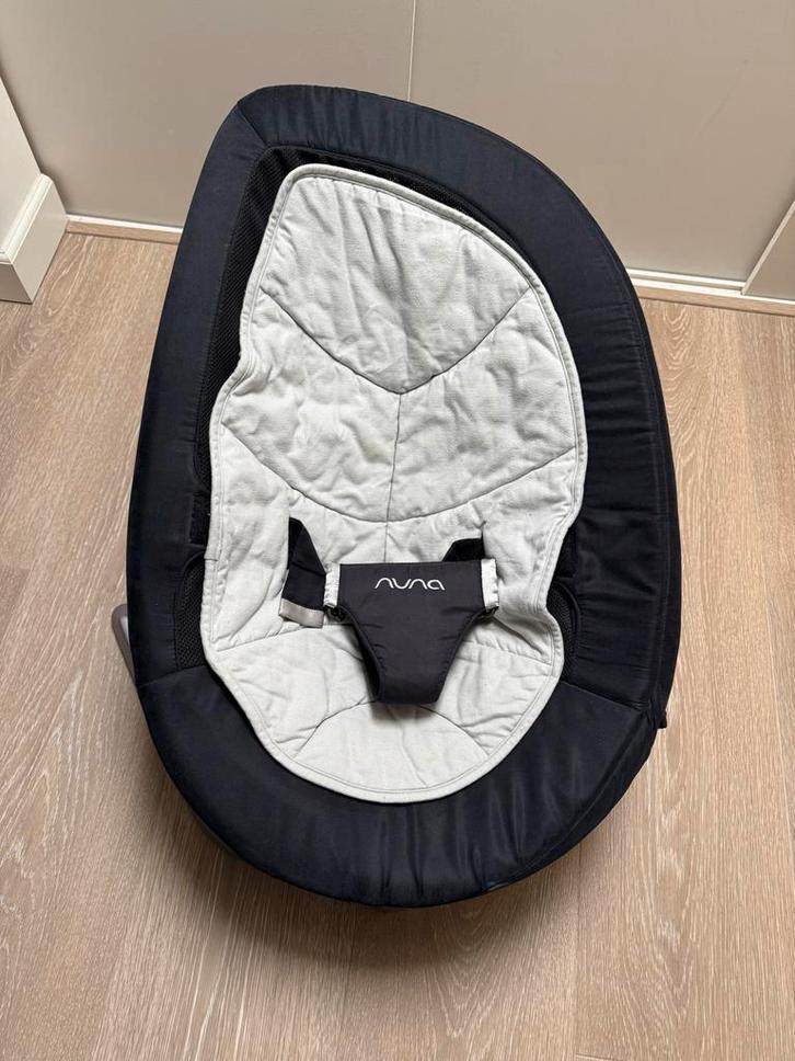 Nuna Leaf Wipstoel - Zwart/Grijs, Kinderen en Baby's, Wipstoeltjes, Gebruikt, Wipstoel, Overige merken, Met gordel(s) of riempje(s)