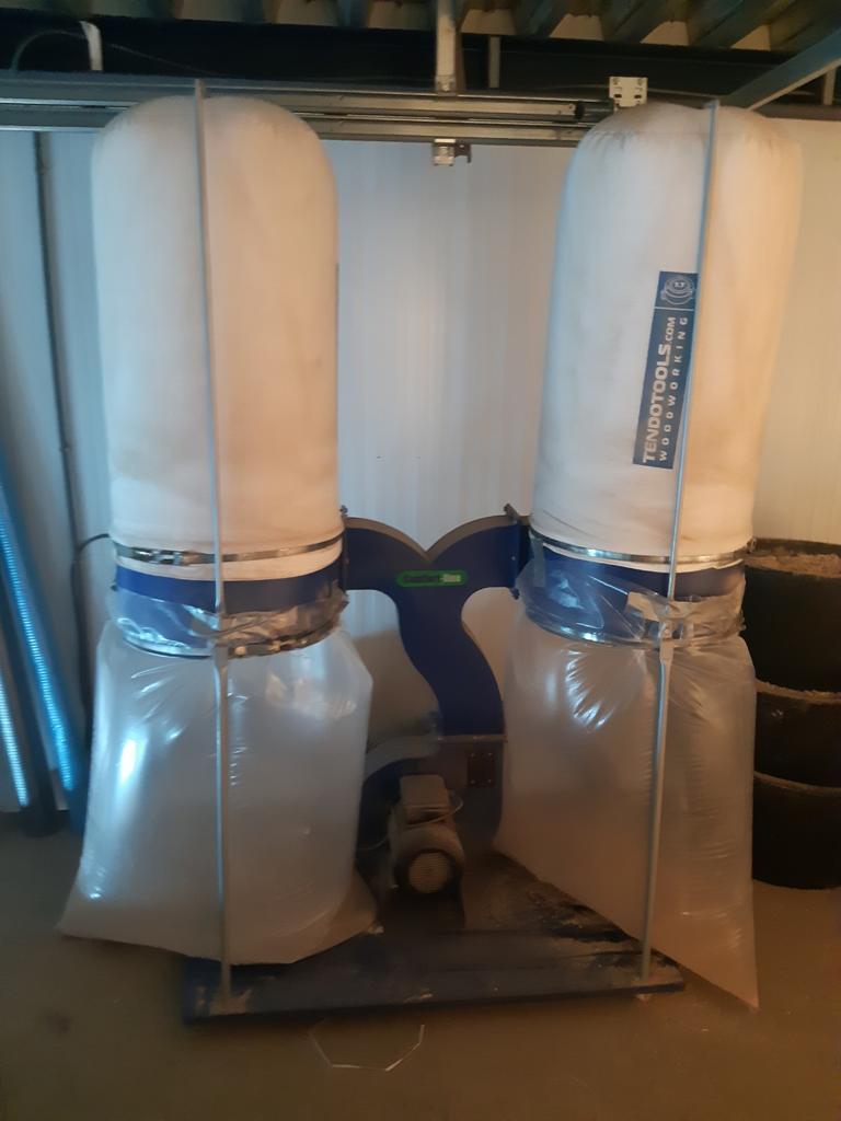 Combibank en afzuiging 380 volt, Ophalen, Gebruikt