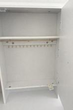 Make-uptafel met ledspiegel en krukje - Wit, Ophalen, 100 tot 150 cm, 50 tot 100 cm, Zo goed als nieuw