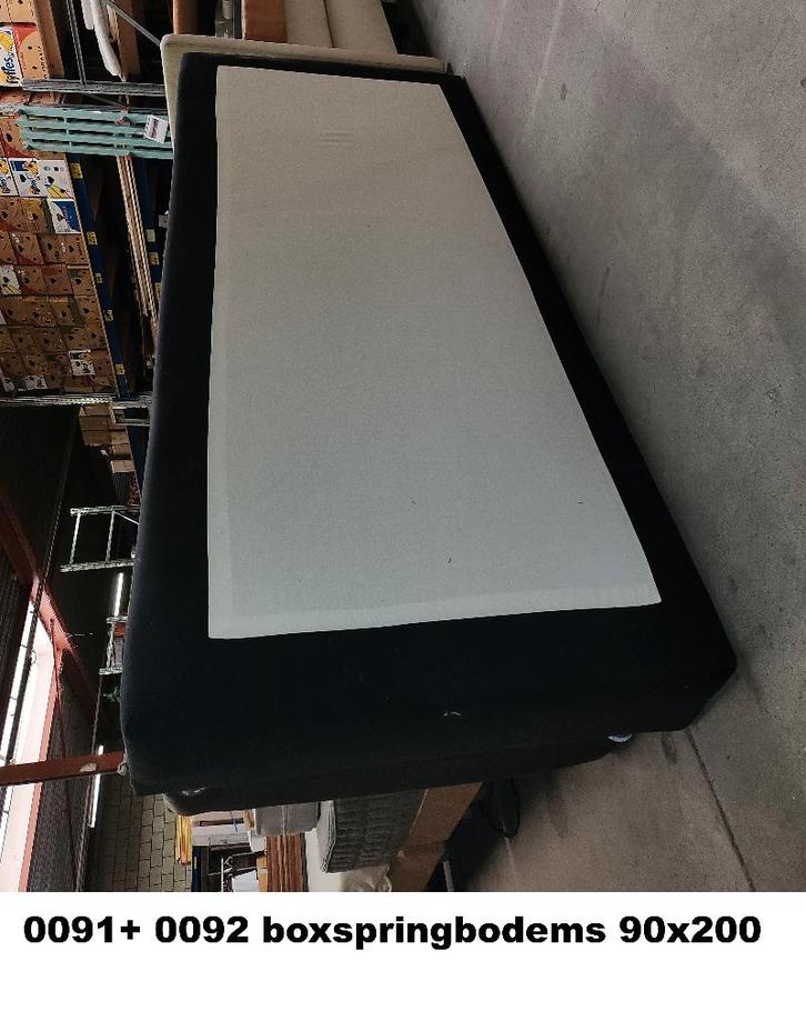 Keuze uit gebruikte (en nieuwe) boxspringbedden., Huis en Inrichting, Slaapkamer | Boxsprings, Gebruikt, 90 cm, 200 cm, Eenpersoons
