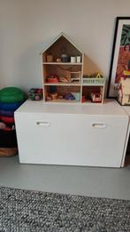 Ikea Smästad opberger met bureau - speelgoedkist en bankje, Ophalen, Gebruikt, Overige typen